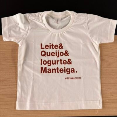 Camiseta Leite & Queijo & Iogurte & Manteiga - INFANTIL